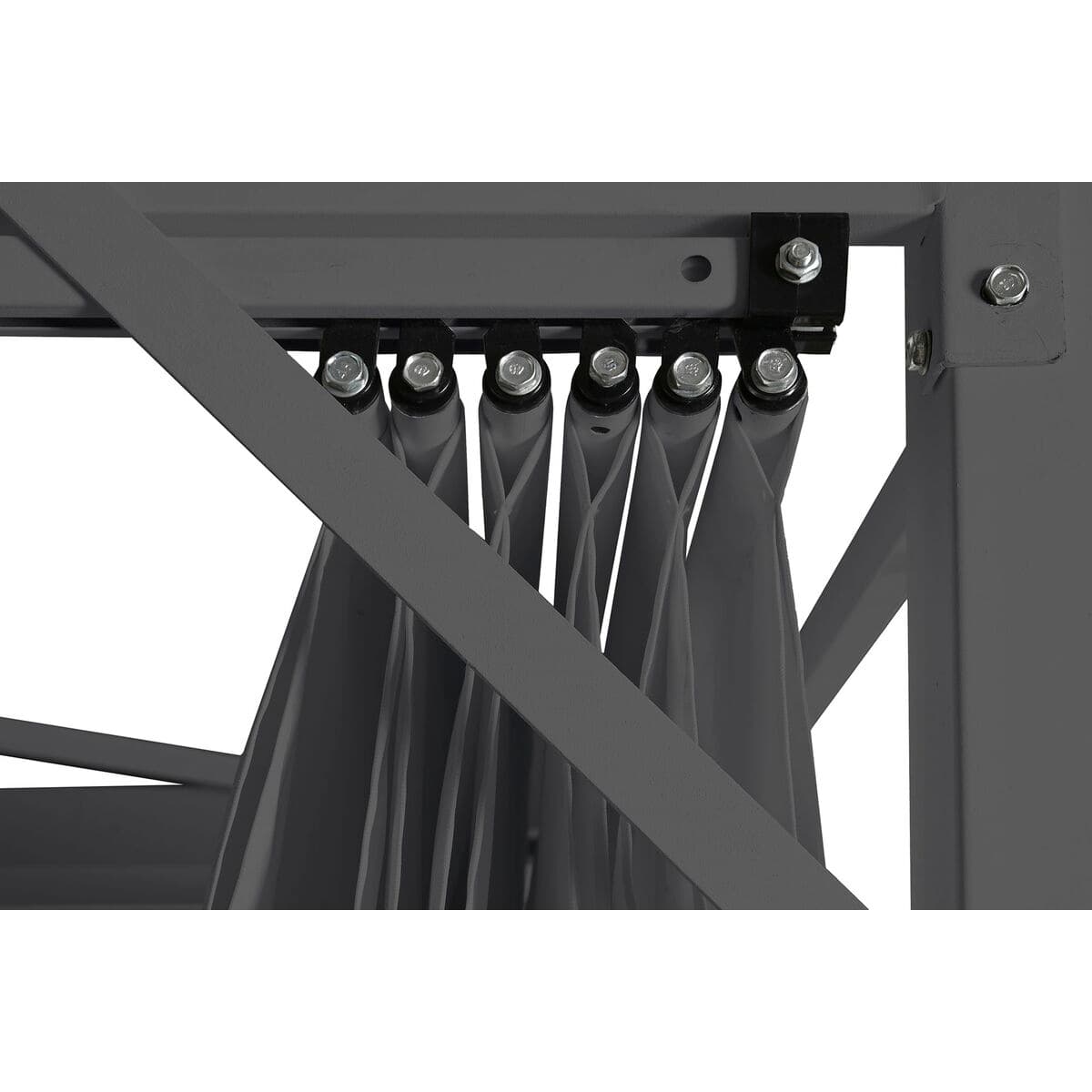 Pérgola DKD Home Decor Gris 300 x 300 x 230 cm Acero - Image 5