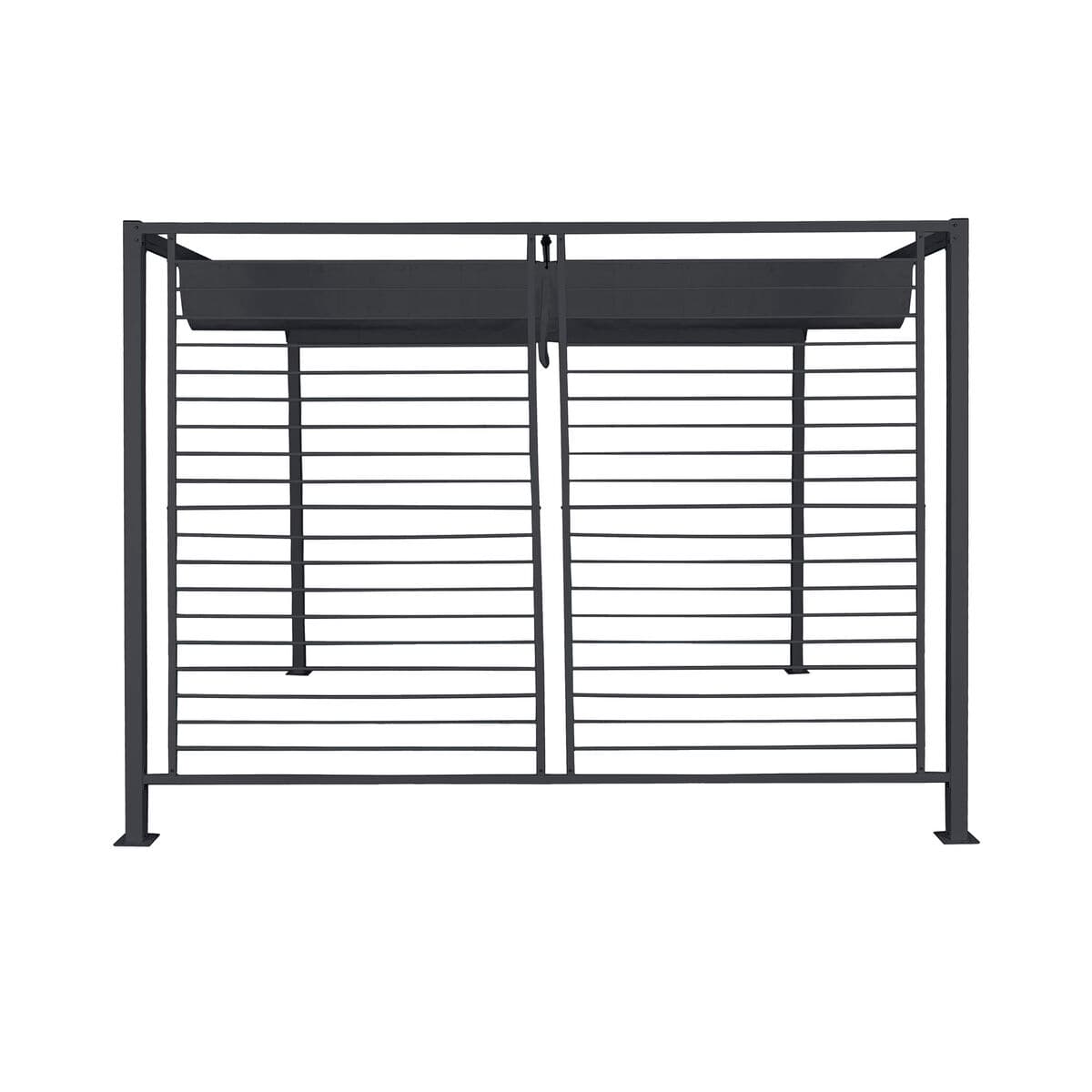 Pérgola DKD Home Decor Gris 300 x 300 x 230 cm Acero - Image 3