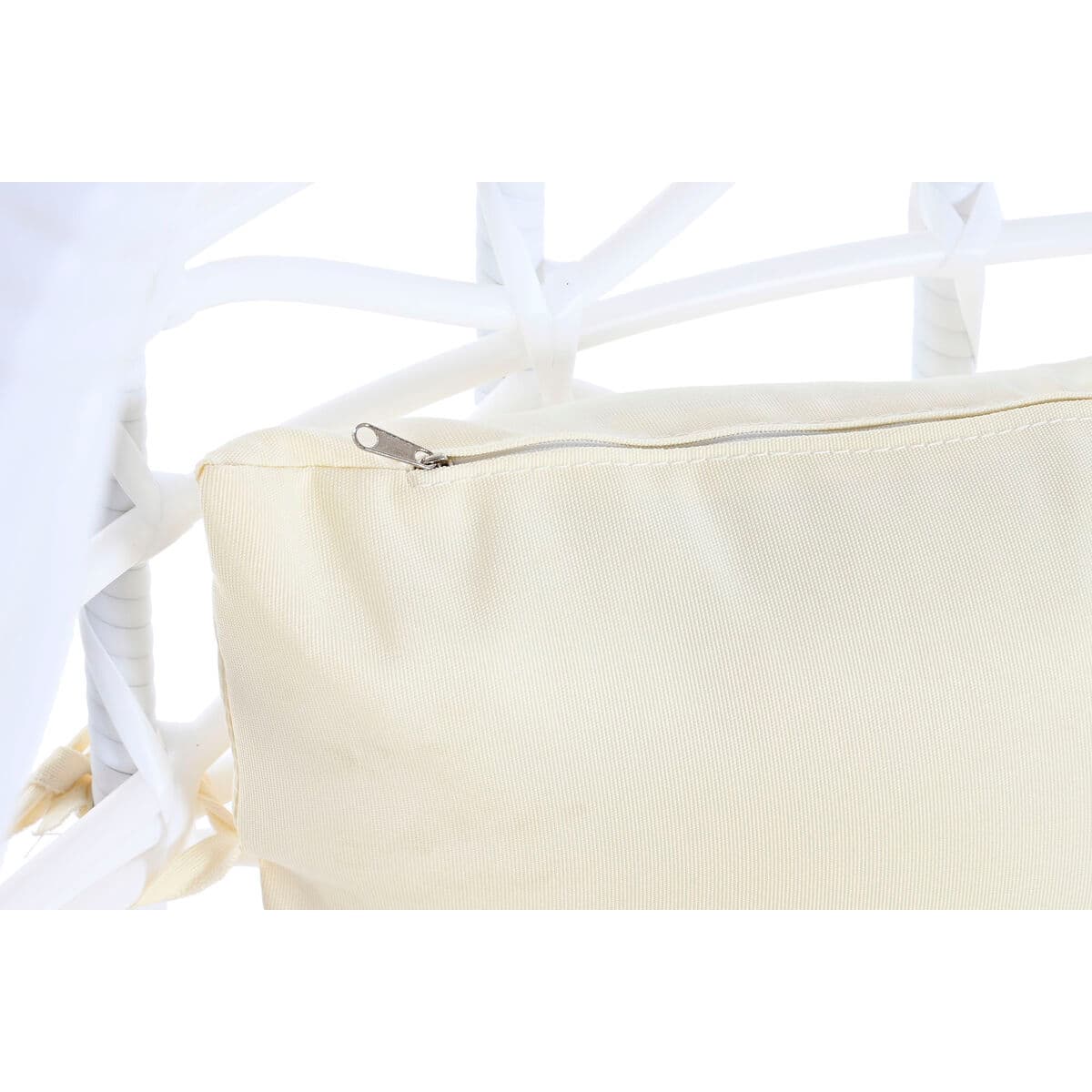 Sillón de jardín colgante DKD Home Decor 90 x 70 x 110 cm Metal ratán sintético Blanco - Image 4