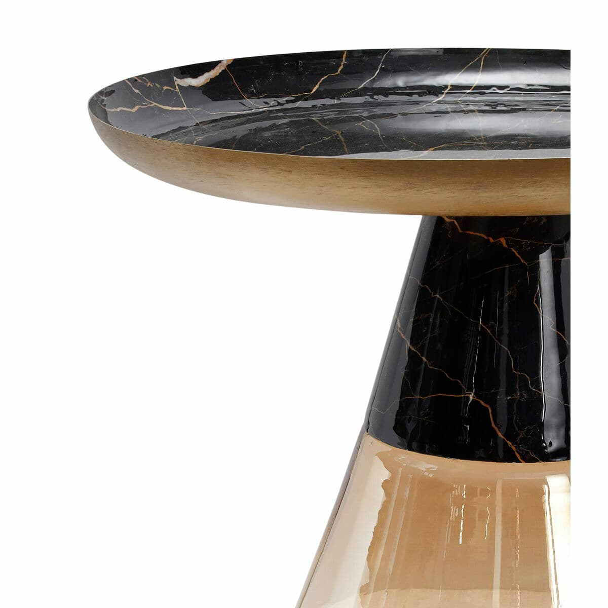 Mazs galdiņš DKD Home Decor Daudzkrāsains Stikls Dzelzs 60 x 60 x 57 cm - Image 2