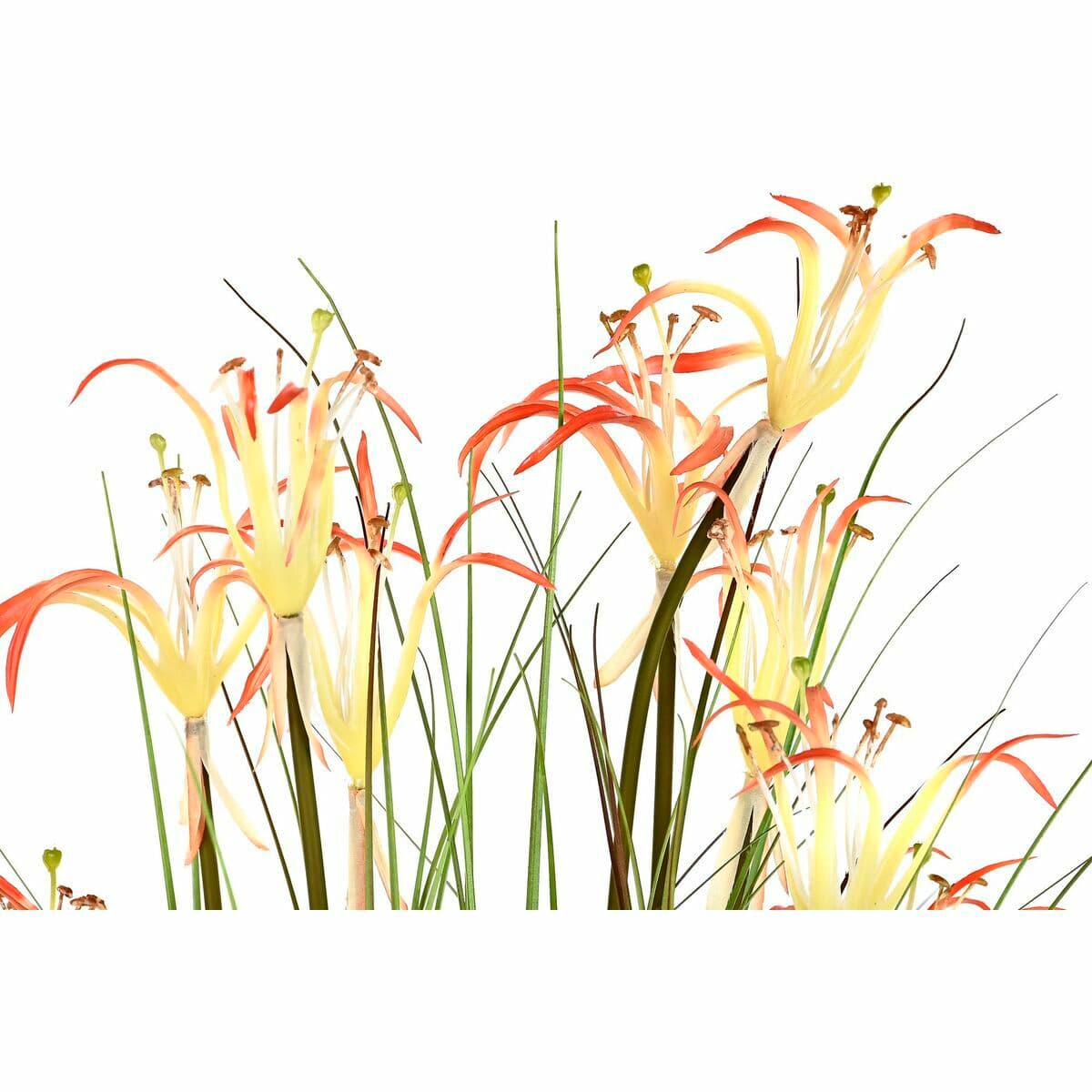 Decorative Plant DKD Home Decor 45 x 45 x 140 cm Metal Orange Green Burgundy PVC (2 Units) - Image 2