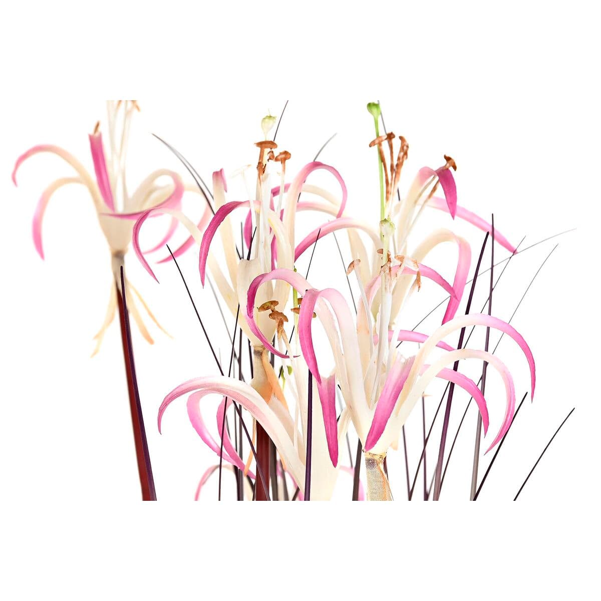 Decorative Plant DKD Home Decor 45 x 45 x 140 cm Metal Orange Green Burgundy PVC (2 Units) - Image 3