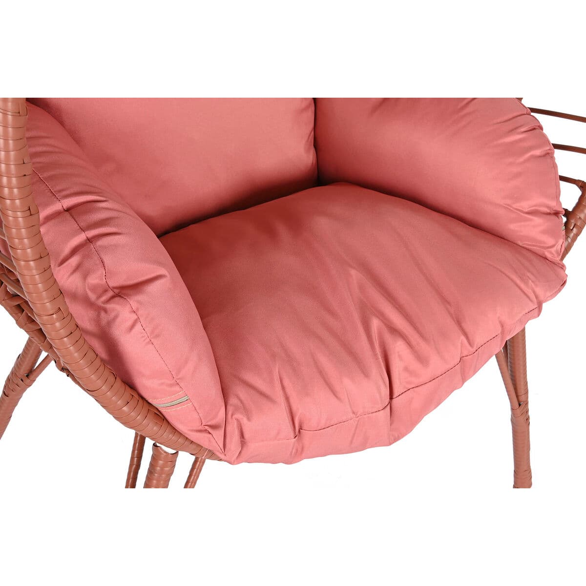 Sillón de jardín DKD Home Decor 90 x 65 x 151 cm Metal Terracota ratán sintético - Image 4