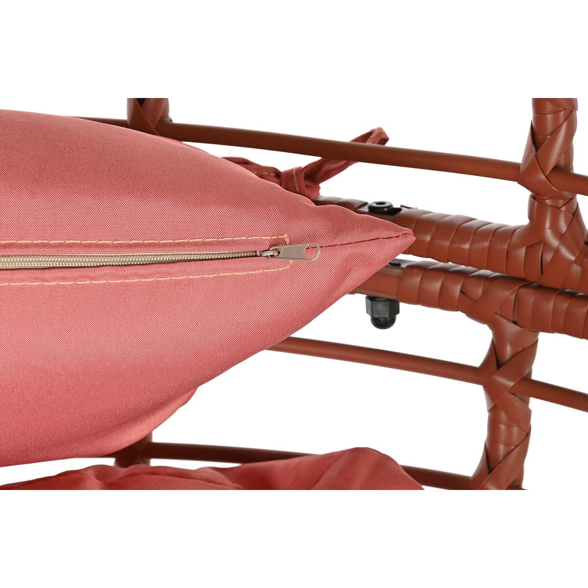 Sillón de jardín DKD Home Decor 90 x 65 x 151 cm Metal Terracota ratán sintético - Image 7