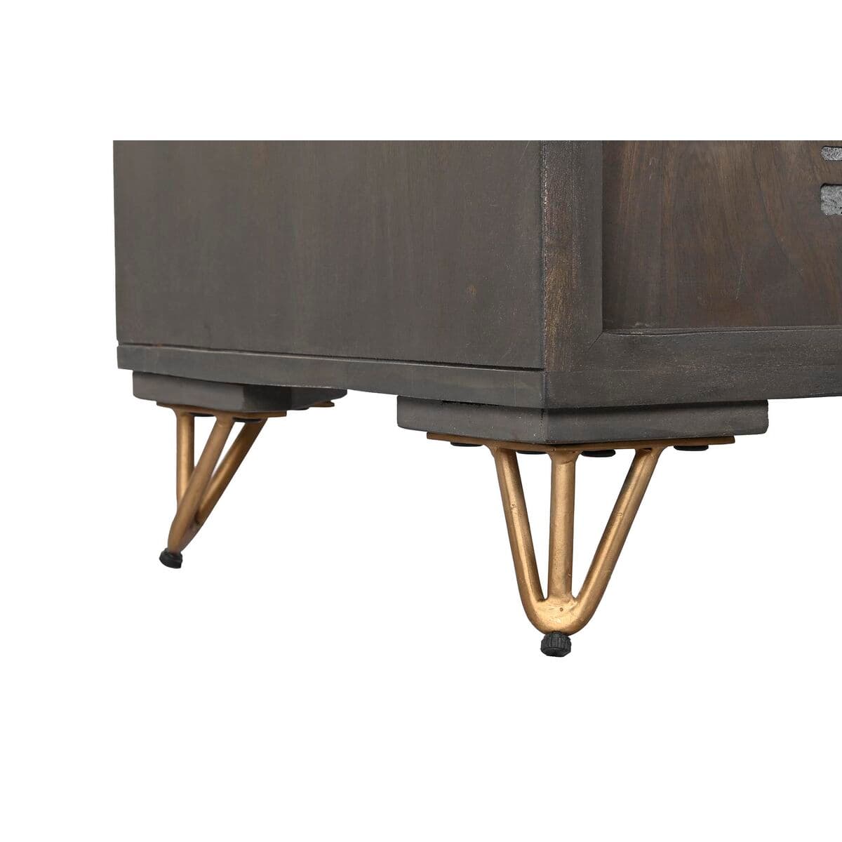 Meubles de télévision DKD Home Decor Métal Marron Bois de manguier 160 x 40 x 50 cm - Image 4