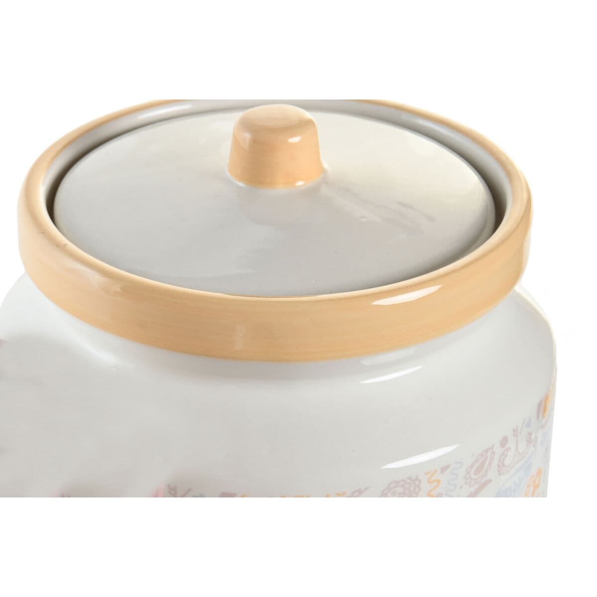 Purk DKD Home Decor 15 x 15 x 21 cm Valge Kollane Dolomite Shabby Chic - Image 3