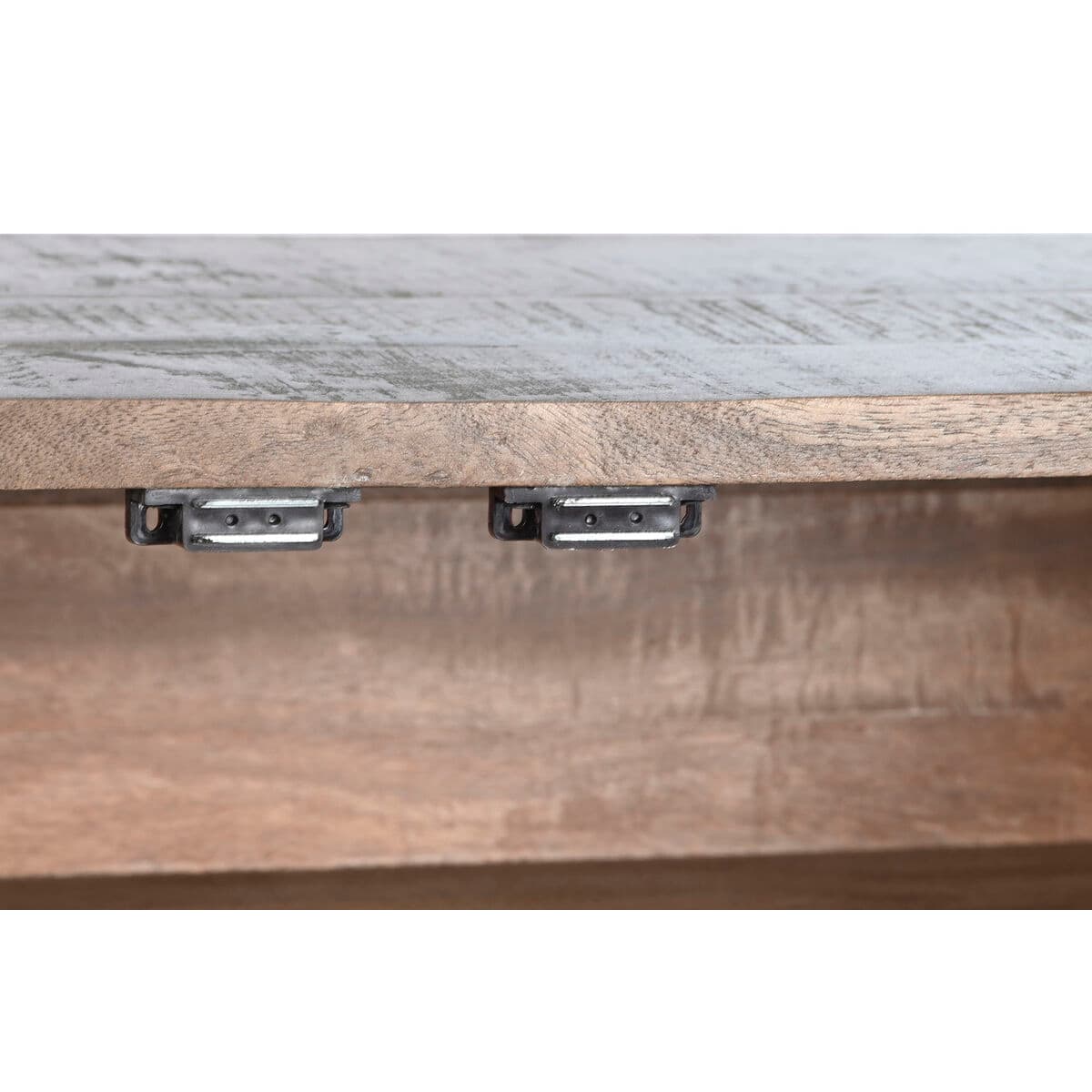Credenza DKD Home Decor Marrone scuro Grigio scuro Metallo Legno di mango 180 x 40 x 80 cm - Image 4