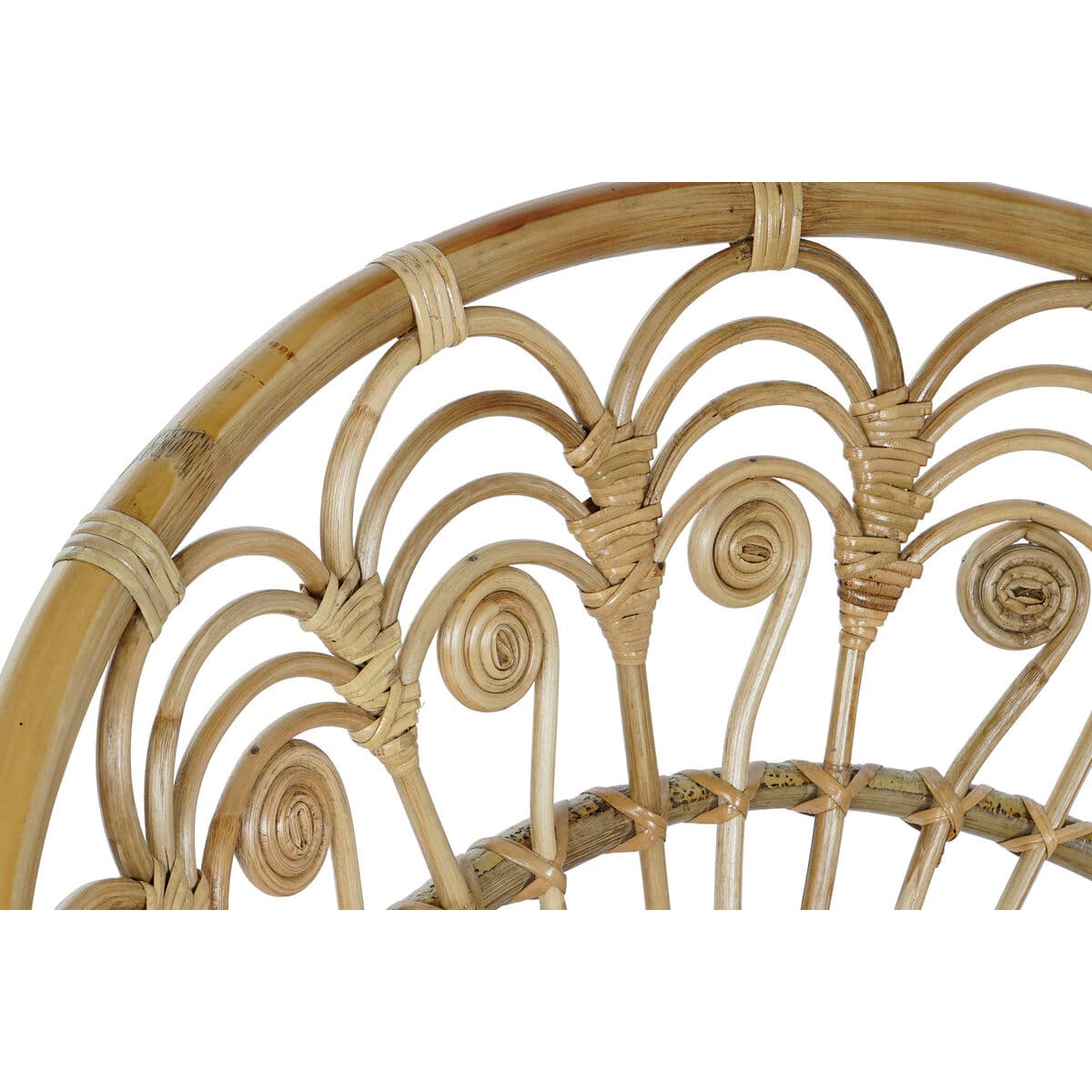 Sillón de jardín DKD Home Decor Blanco Marrón 75 x 50 x 90 cm 80 x 66 x 89 cm 84 x 70 x 90 cm - Image 3