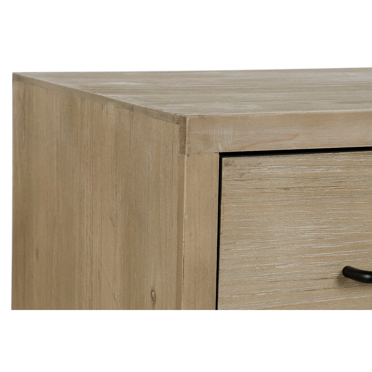 Sideboard DKD Home Decor Black Natural Metal MDF Wood 120 x 40 x 64 cm - Image 2