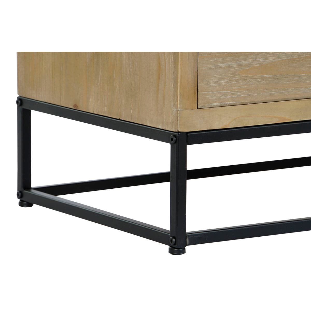 Sideboard DKD Home Decor Black Natural Metal MDF Wood 120 x 40 x 64 cm - Image 3