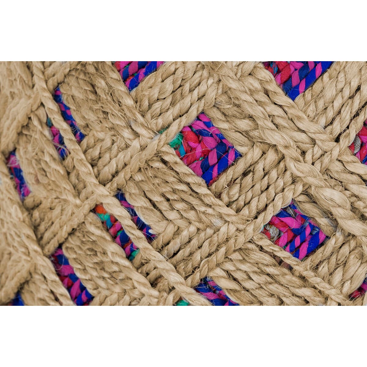 Pacelšanas Pedālis Home ESPRIT Brūns Daudzkrāsains Džuts 40 x 40 x 45 cm - Image 4