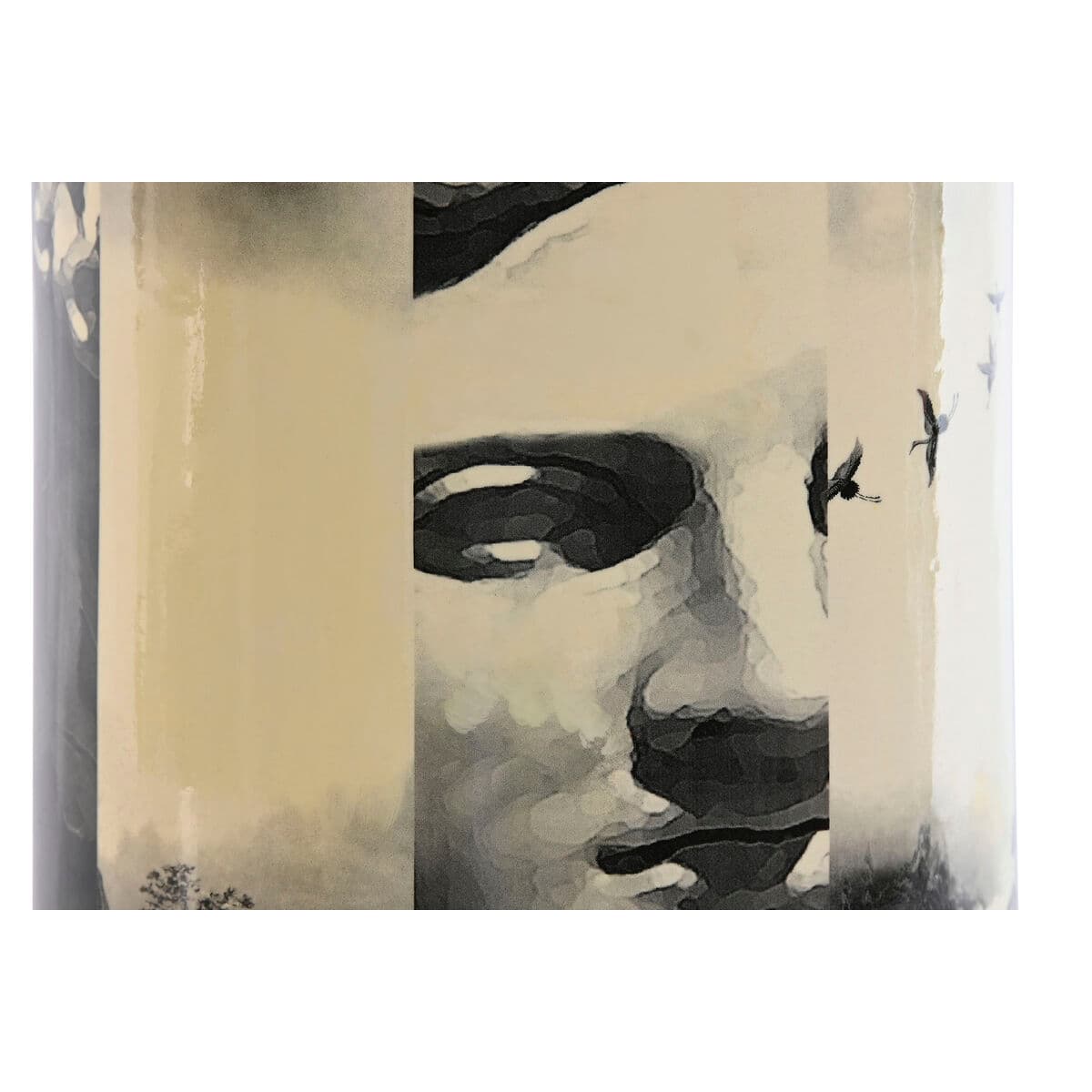 Vaas Home ESPRIT Kollane Must Kuldne Portselan 14 x 14 x 24,5 cm - Image 3