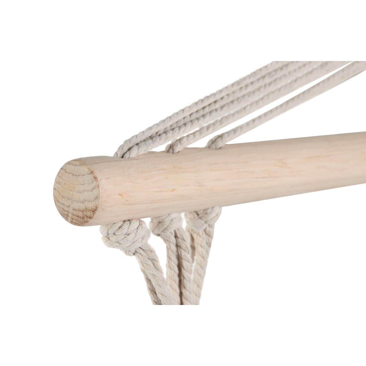 Krzesło ogrodowe Home ESPRIT Valge Naturaalne Puuvill Puit 90 x 50 x 130 cm - Image 3