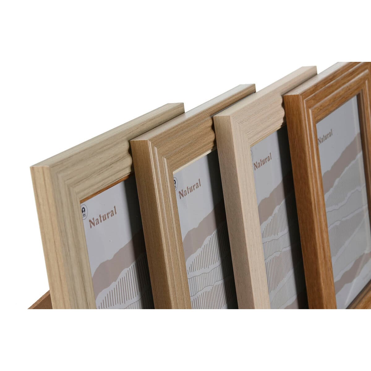 Nuotraukų rėmelis Home ESPRIT Spalvotas Stiklas polistirenas 19,2 x 1,6 x 24,2 cm (4 vnt.) - Image 2