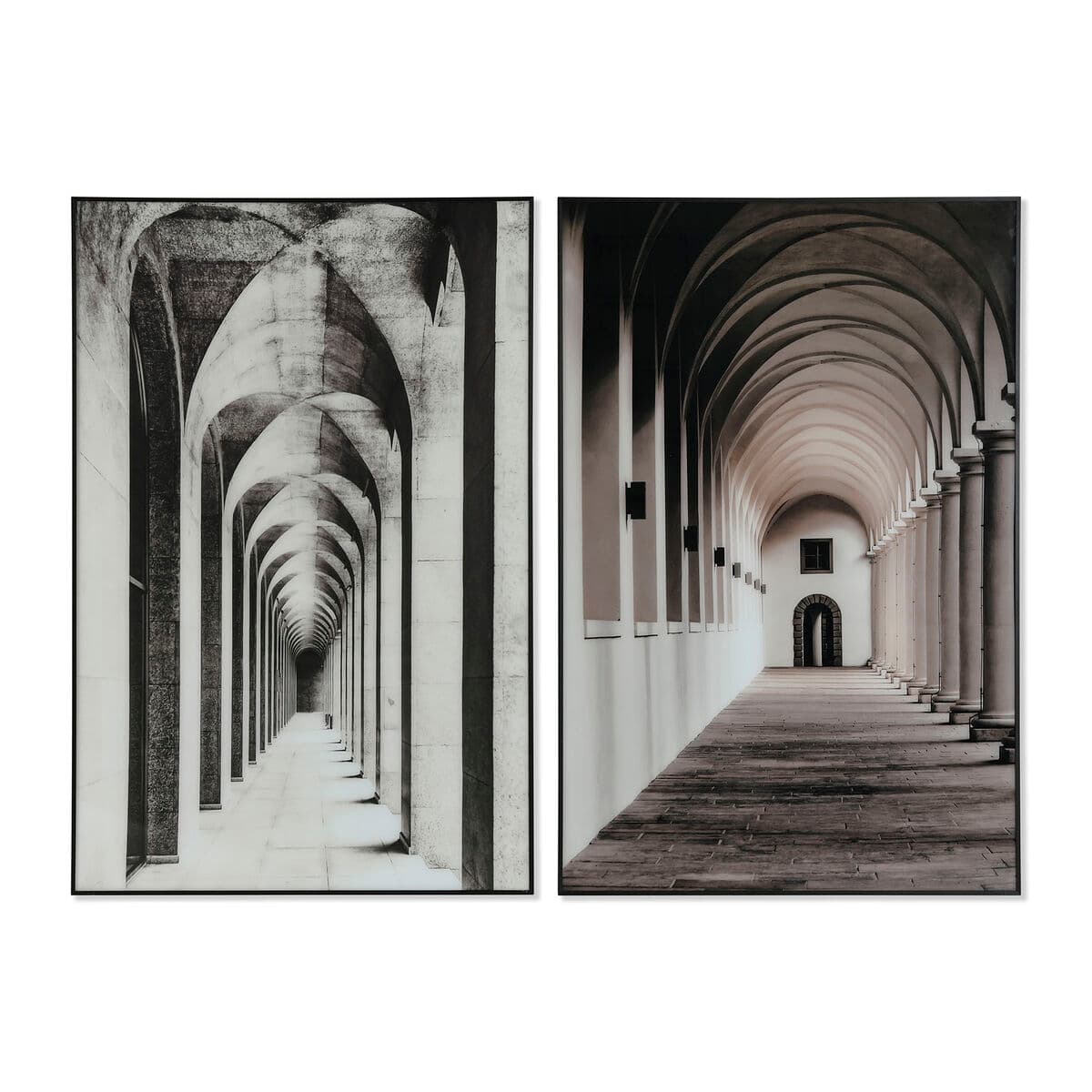 Tavla Home ESPRIT Aluminium Glas 80 x 2,5 x 120 cm