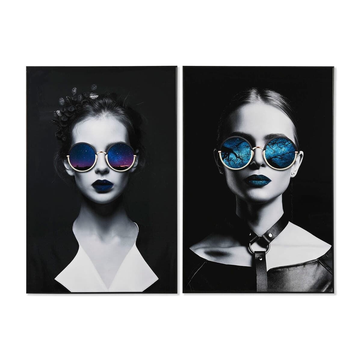 Tavla Home ESPRIT Aluminium Trä MDF 80 x 3 x 120 cm 80 x 3,5 x 120 cm