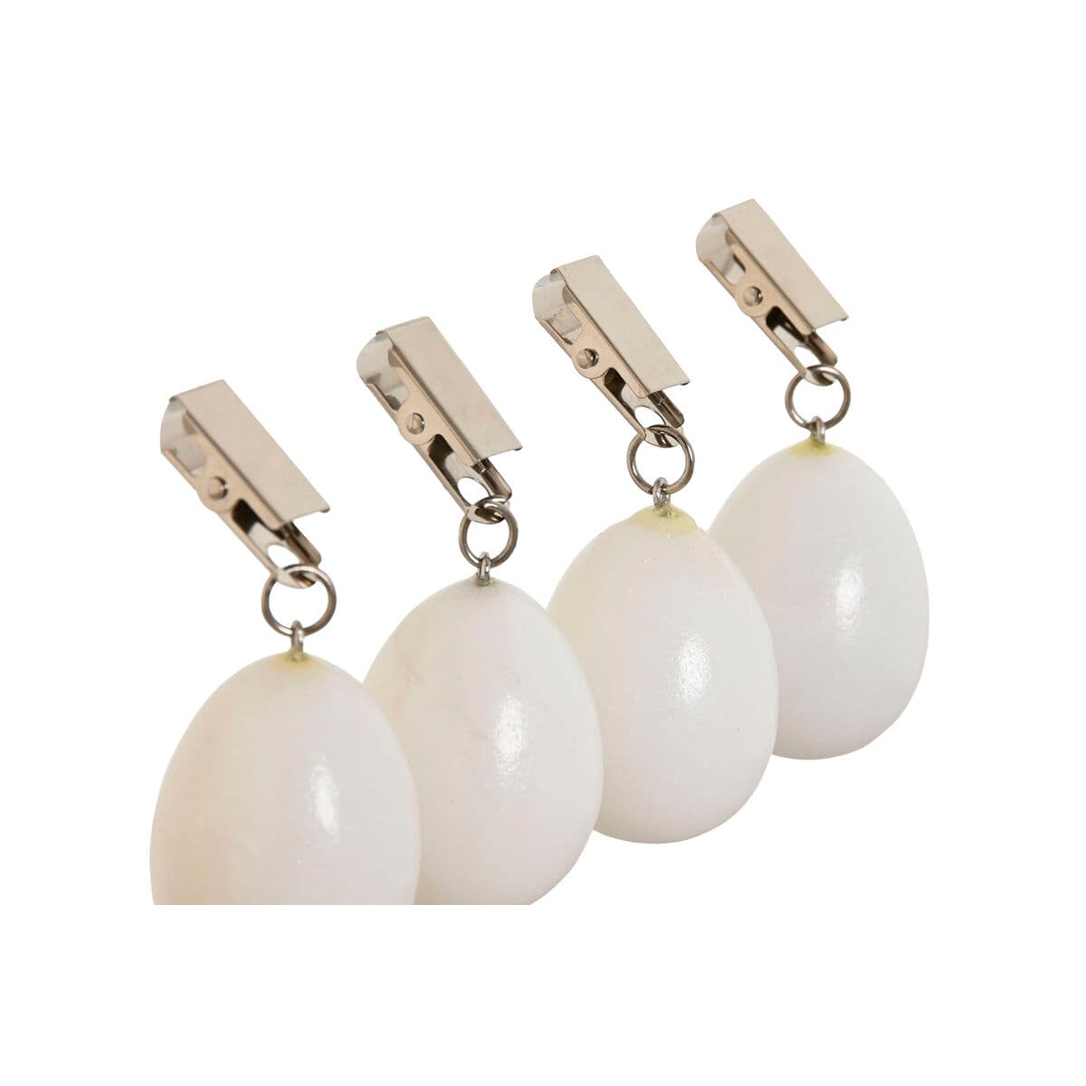 Pinza Sujeta Manteles Home ESPRIT Blanco 3,5 x 3,5 x 5,5 cm - Image 2