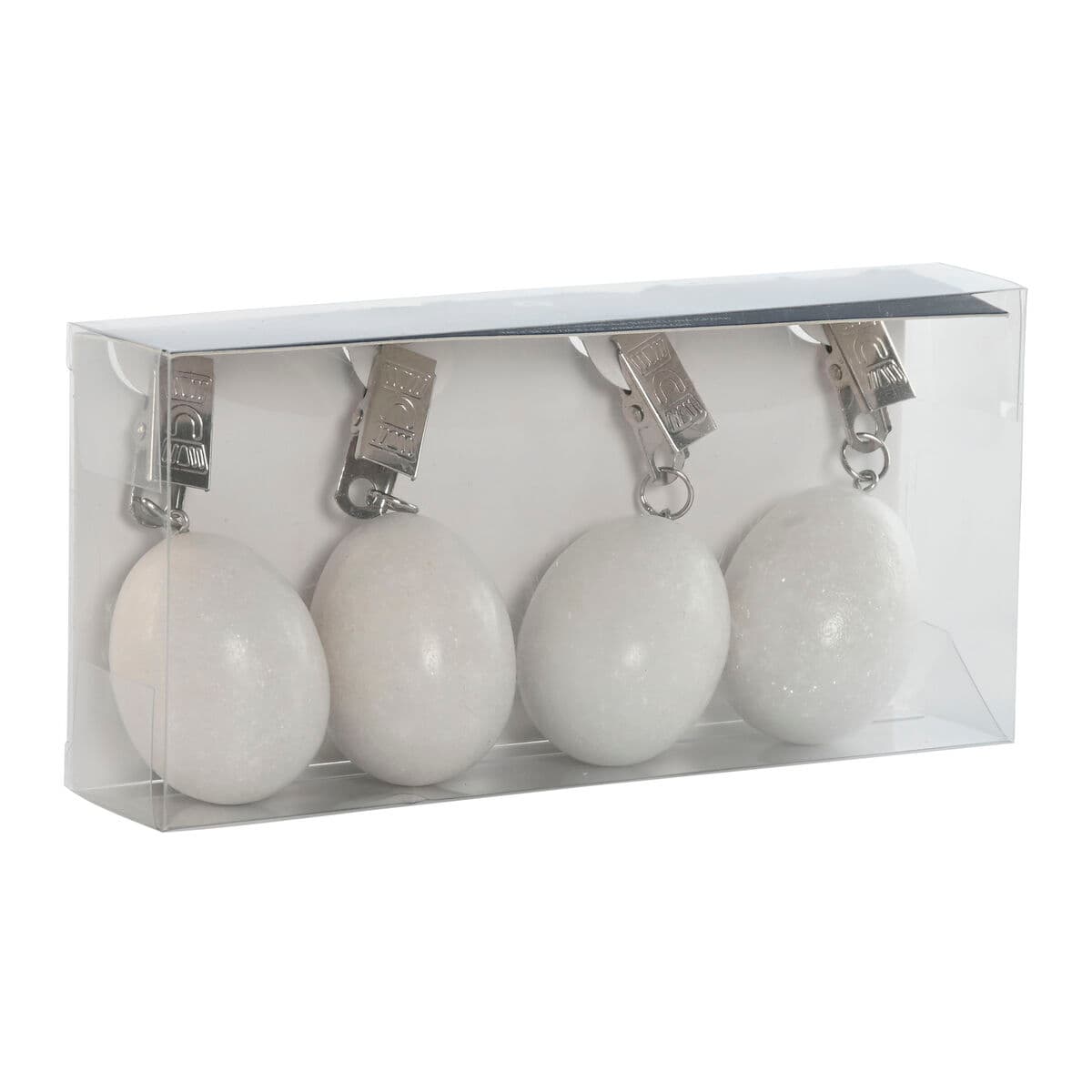 Pinza Sujeta Manteles Home ESPRIT Blanco 3,5 x 3,5 x 5,5 cm - Image 4