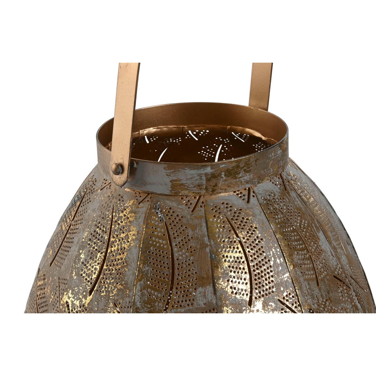 Set Svijećnjaka Home ESPRIT zlatan Metal 25 x 25 x 28 cm (3 kom.) - Image 2