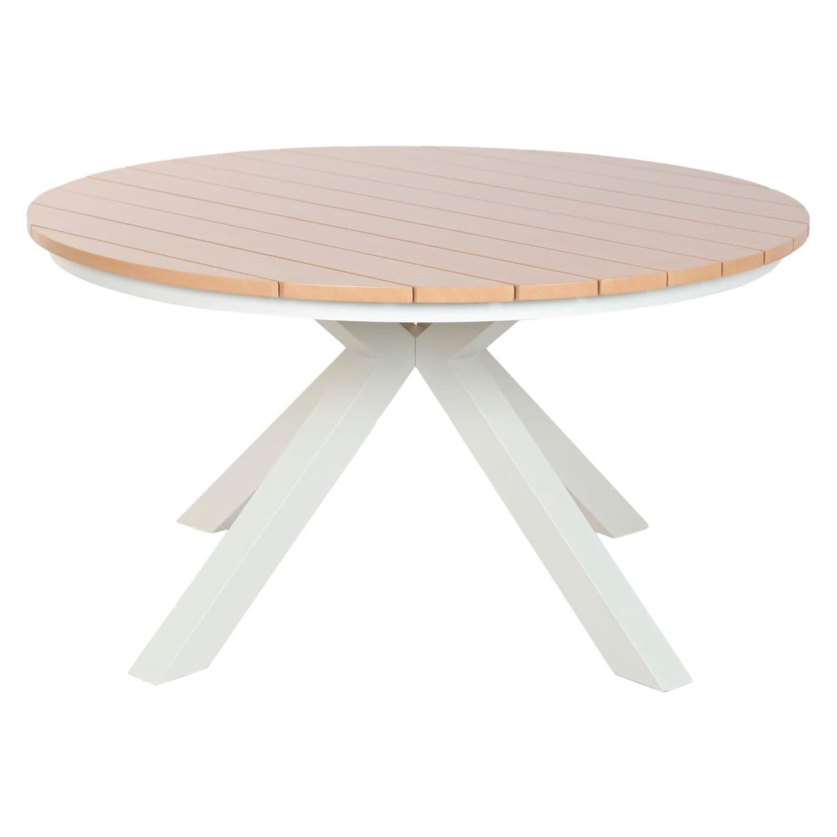 Mesa de Comedor Home ESPRIT Blanco Aluminio 140 x 140 x 75 cm - Image 6