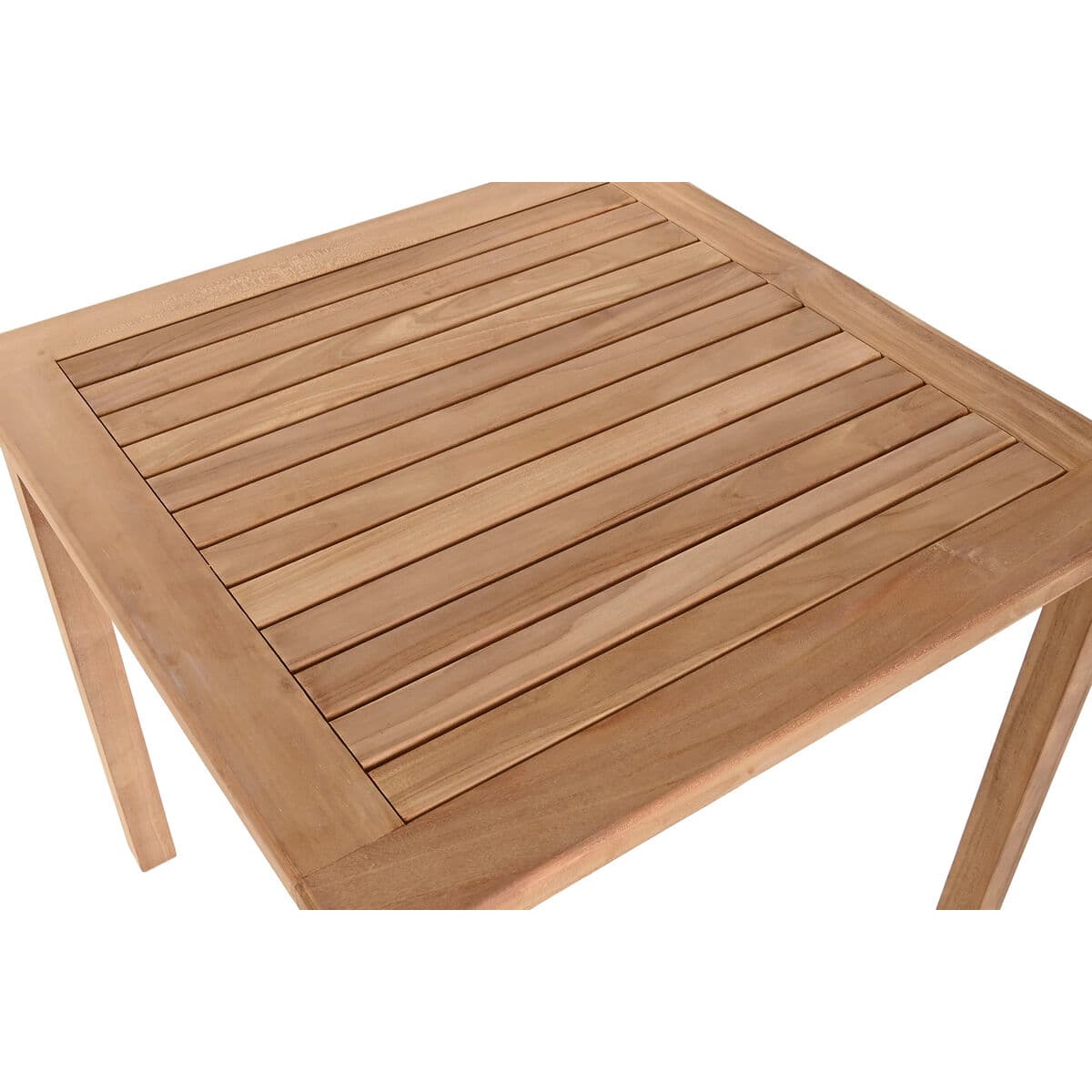 Mesa de Comedor Home ESPRIT Marrón Teca 80 x 80 x 77 cm - Image 2