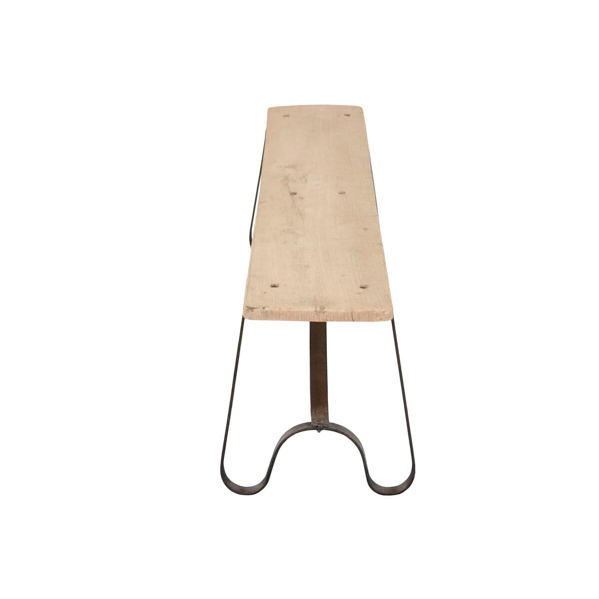 Banco Home ESPRIT Negro Natural Hierro madera de teca 152 X 41 X 46 CM - Image 2