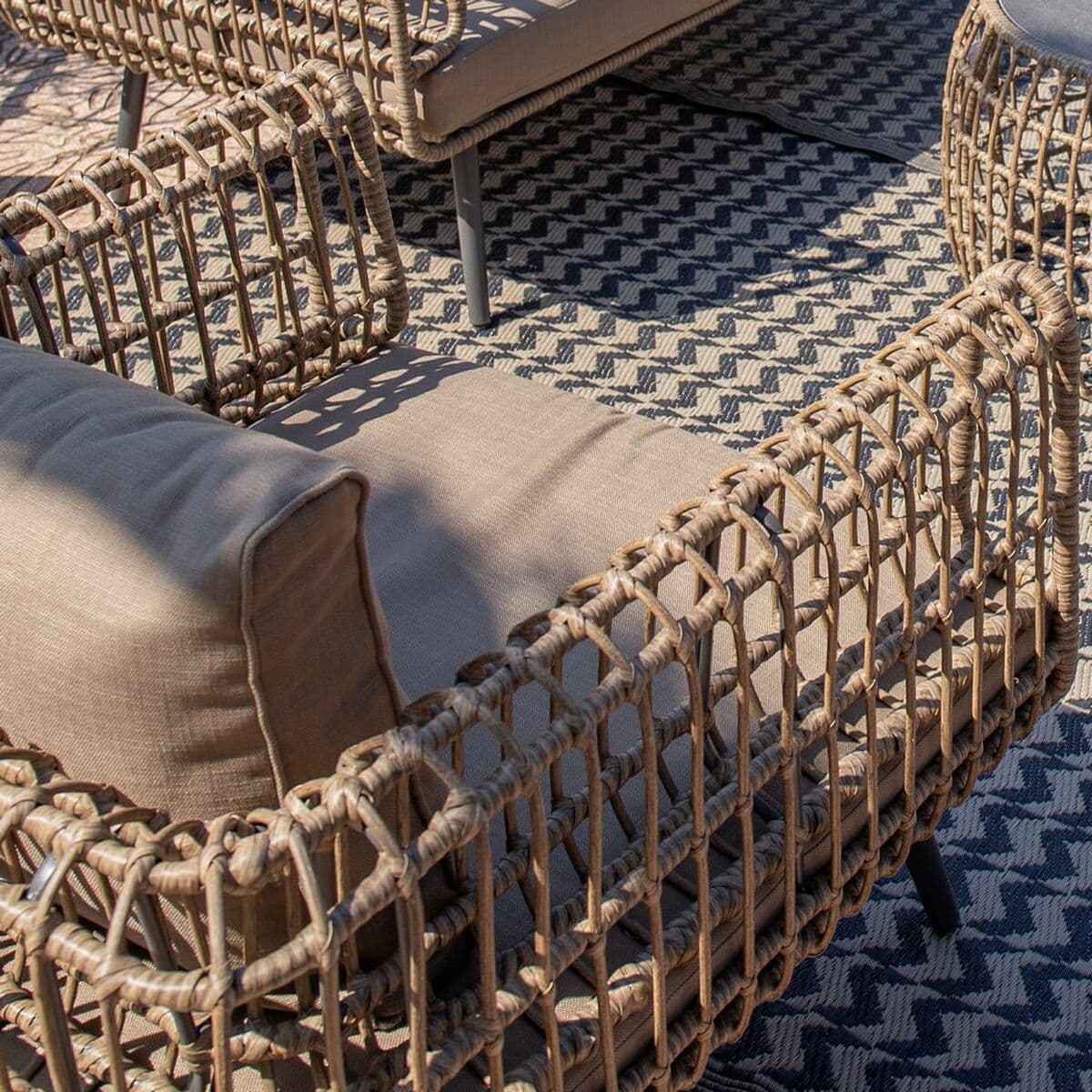 Sofá de 2 Plazas Ariki Acero Ratán ratán sintético 161 x 84 x 67 cm - Image 4