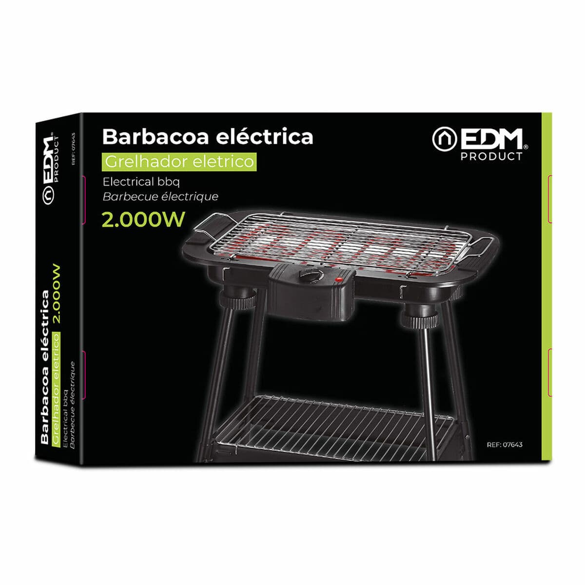 Barbacoa Eléctrica EDM 07643 2000 W - Image 2