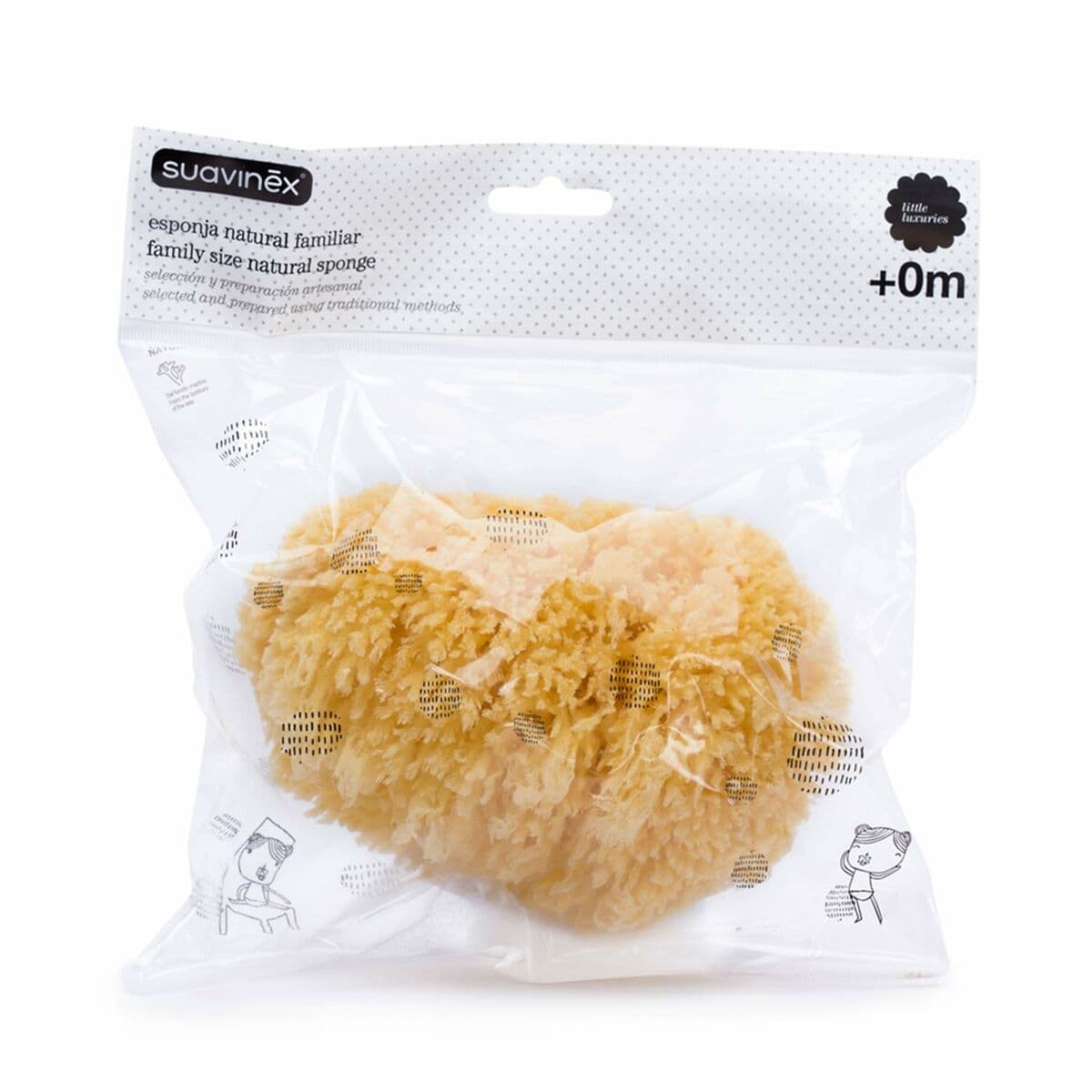 Rengöringssvamp Suavinex Stor Naturell - Image 2