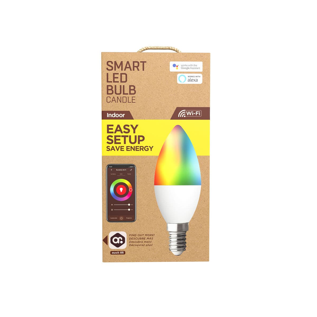 Smart Glühbirne Muvit MIOBULB006 Weiß Warmes Weiß RGB F 5 W E14 450 lm (2700 K) (6500 K) - Image 20