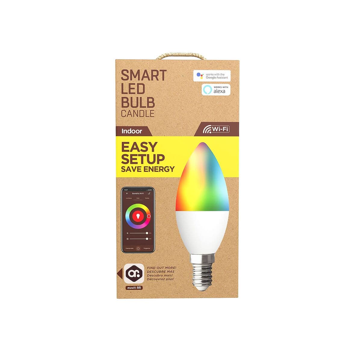 Smart Glühbirne Muvit MIOBULB006 Weiß Warmes Weiß RGB F 5 W E14 450 lm (2700 K) (6500 K) - Image 10