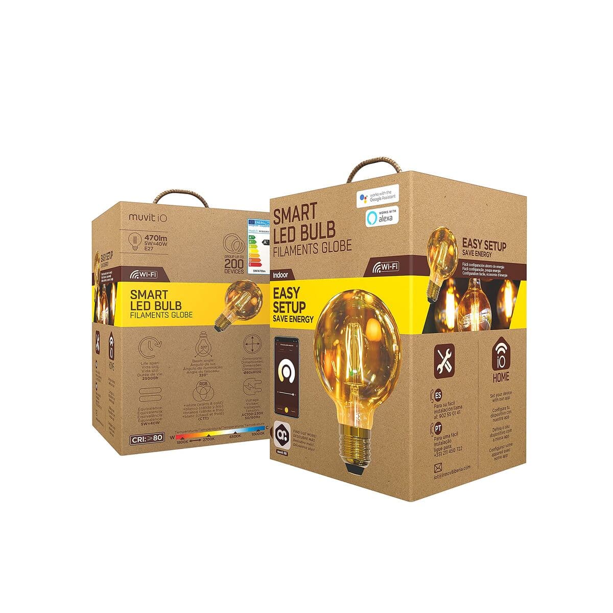 Išmani Lemputė Muvit iO 5 W E27 1800 K 2700 K 480 Lm Wi-Fi - Image 10