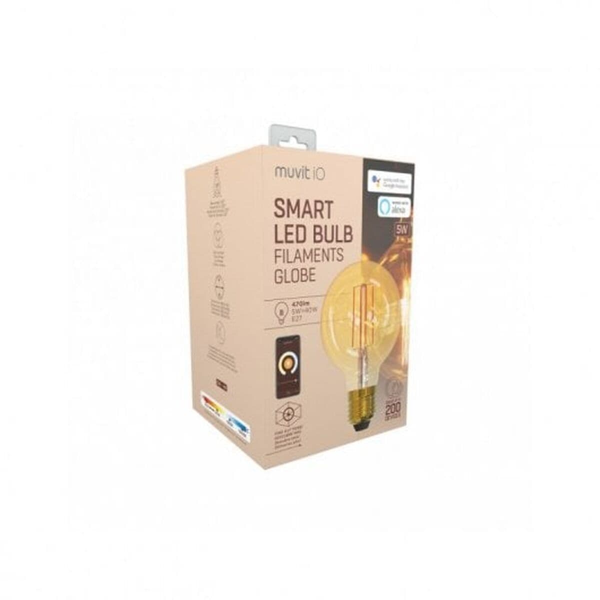 Išmani Lemputė Muvit iO 5 W E27 1800 K 2700 K 480 Lm Wi-Fi - Image 16