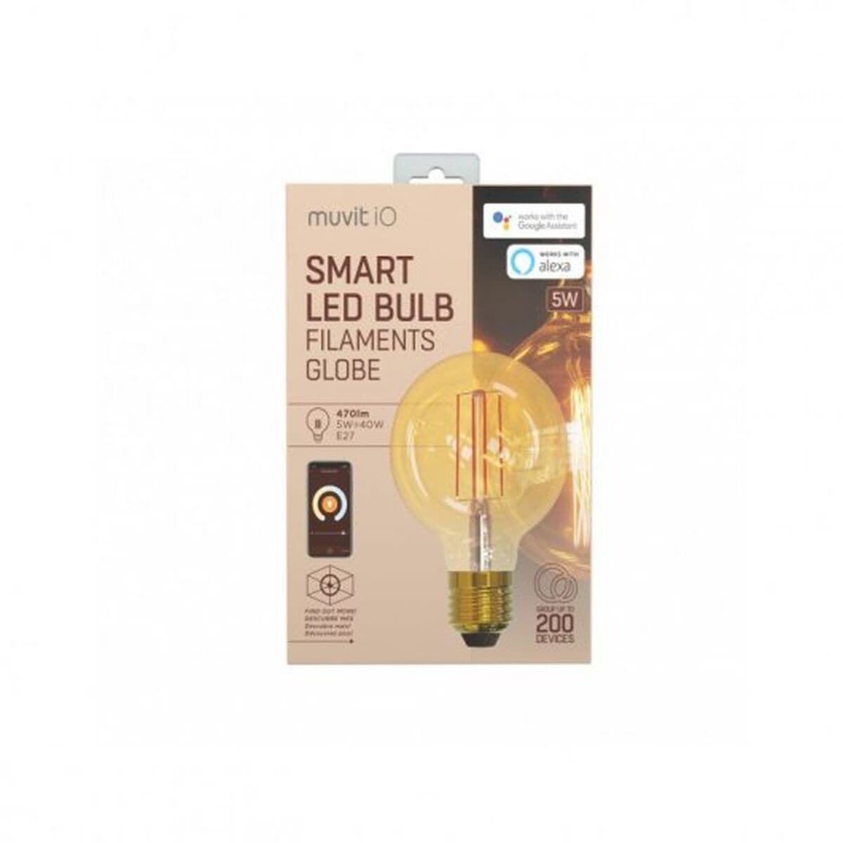 Išmani Lemputė Muvit iO 5 W E27 1800 K 2700 K 480 Lm Wi-Fi - Image 18