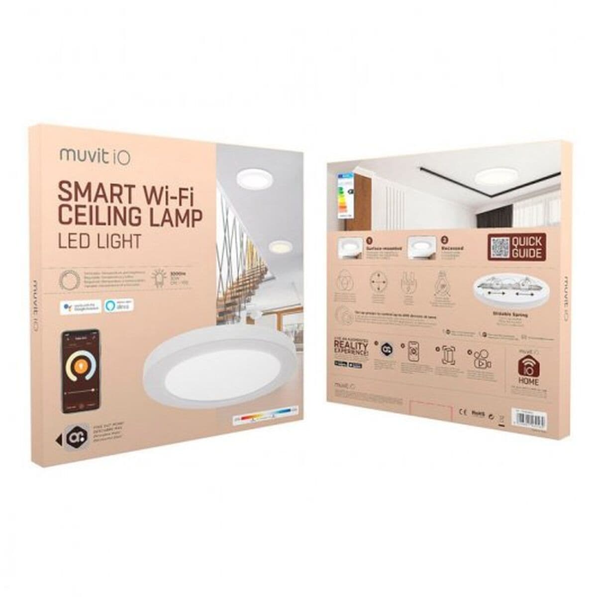 Faretto da incasso Muvit iO Bianco 30 W 3000 lm 330 mm Wi-Fi - Image 19
