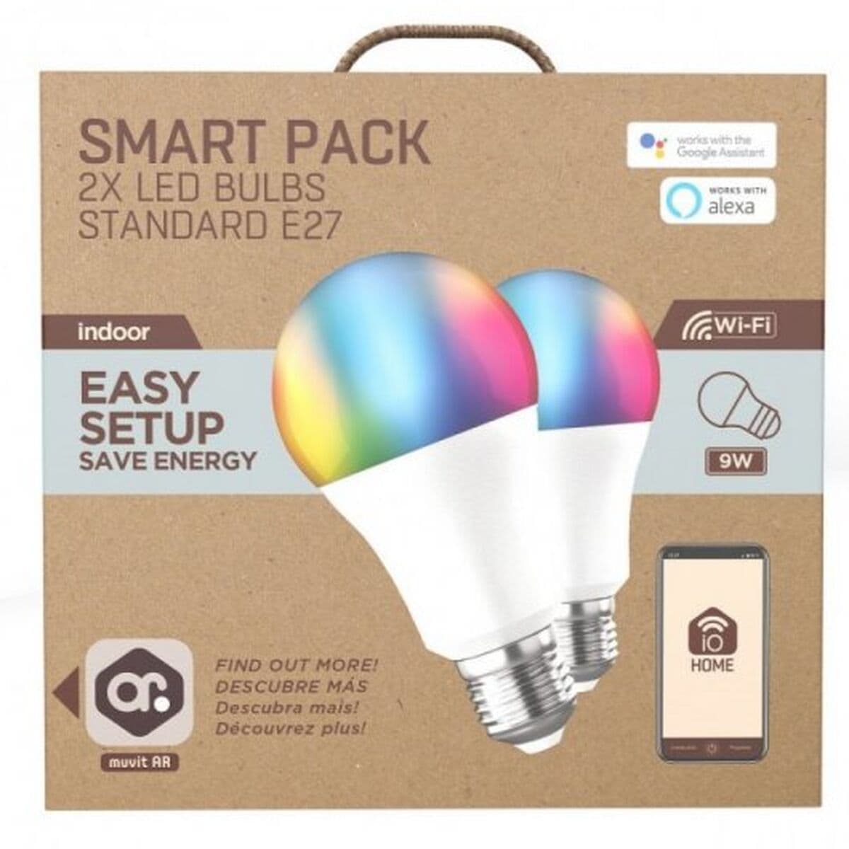 Išmani Lemputė Muvit iO 9 W E27 800 lm Wi-Fi LED 2700 K 6500 K - Image 15