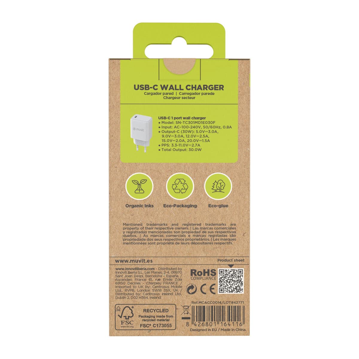 Încărcător de Perete Muvit MCACC0014 Alb 30 W - Image 7