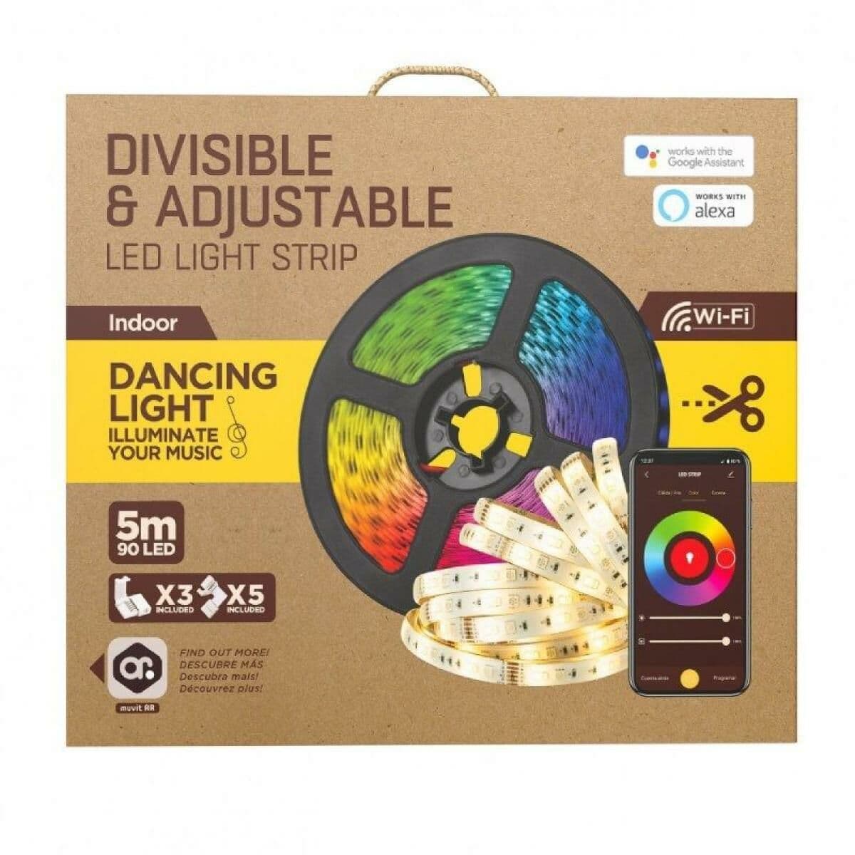 LED-Leisten Muvit iO Schwarz Bunt Gold F 5 m - Image 11
