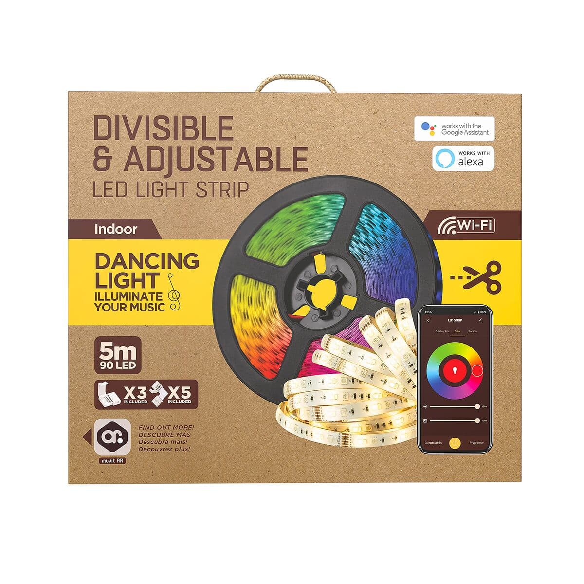 LED-Leisten Muvit iO Schwarz Bunt Gold F 5 m - Image 17