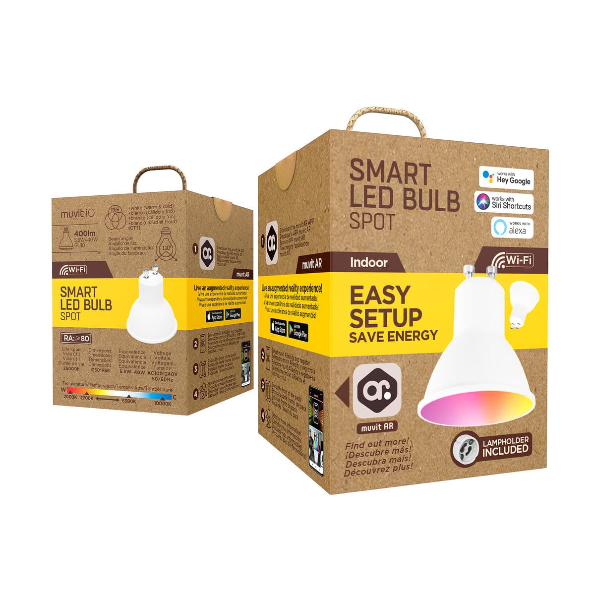 Älykäs Polttimo muvit iO iO Wi-Fi GU10 LED 2700 K 6500 K 400 lm - Image 7