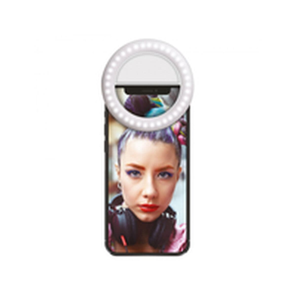 Anneau Lumineux pour Selfie Rechargeable Muvit MWCHL0007 Blanc - Image 7