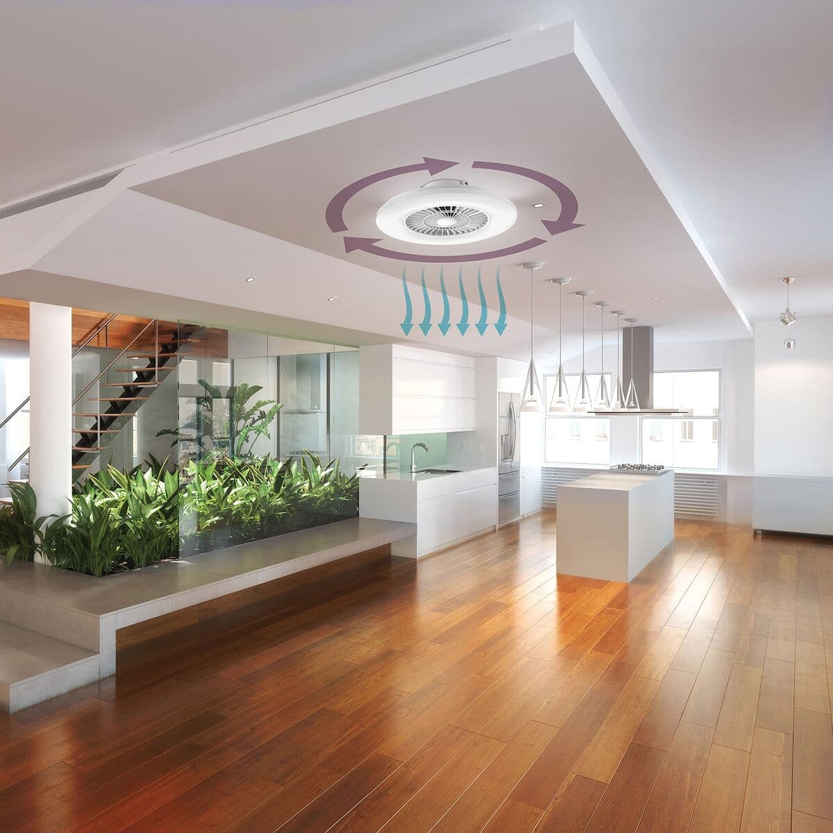 Stropna svjetiljka Muvit iO Bijela Wi-Fi - Image 6