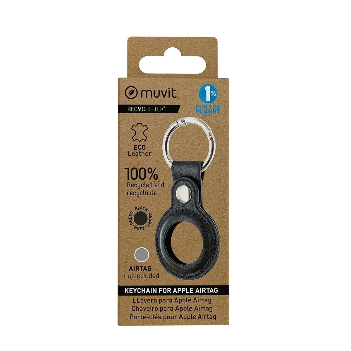 Avaimenperä Muvit Musta AirTag Kotelo - Image 2