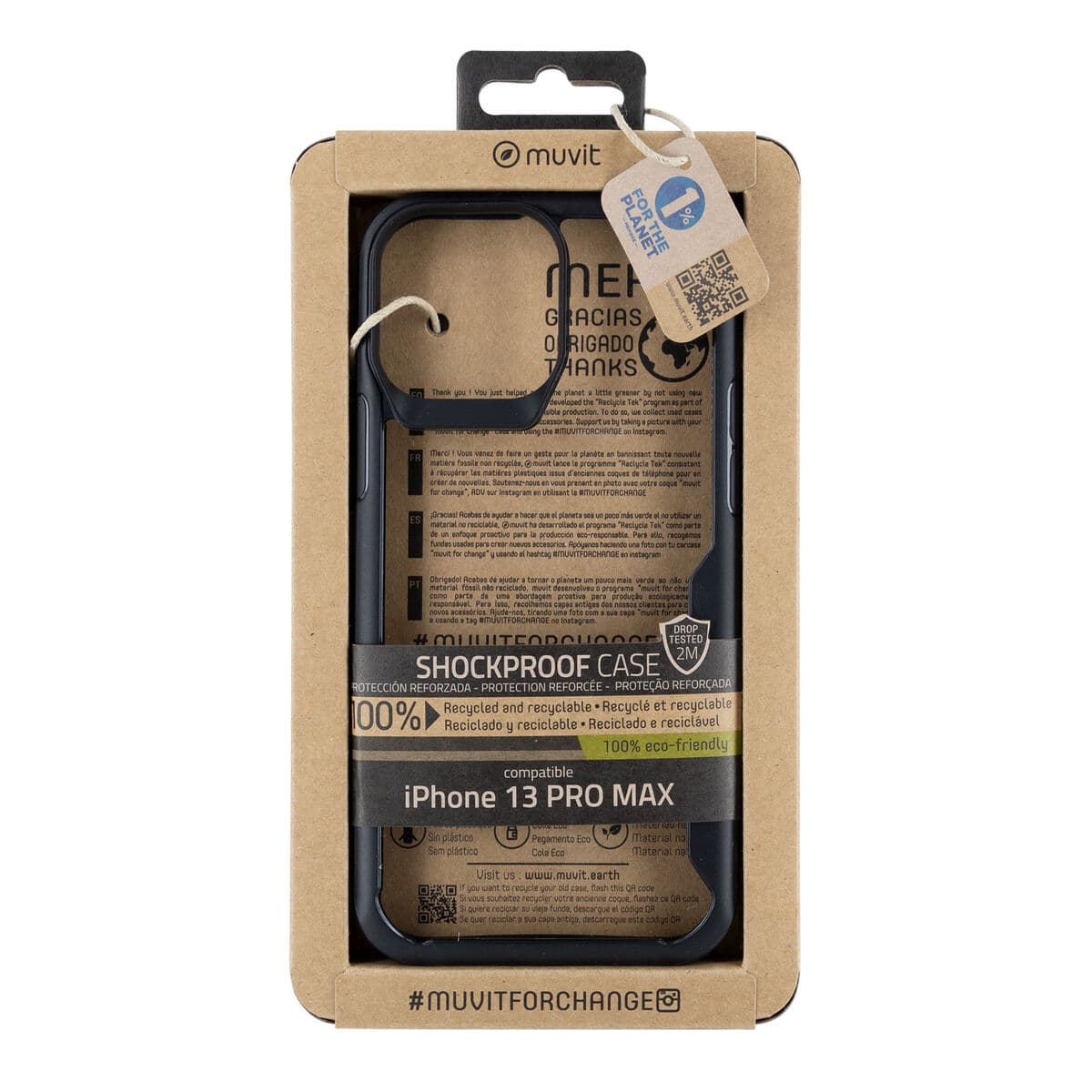 Protection pour téléphone portable Muvit for Change iPhone 13 Pro Max