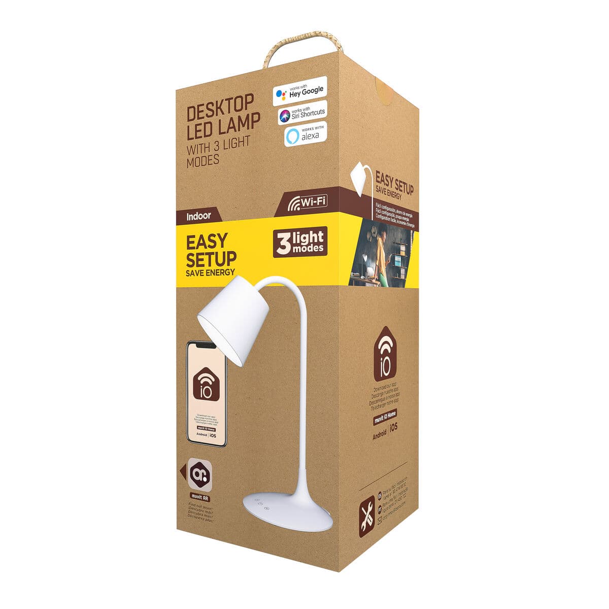 Tischlampe Muvit MIOLAMP004 Weiß 6 W Wi-Fi (1 Stück) - Image 3