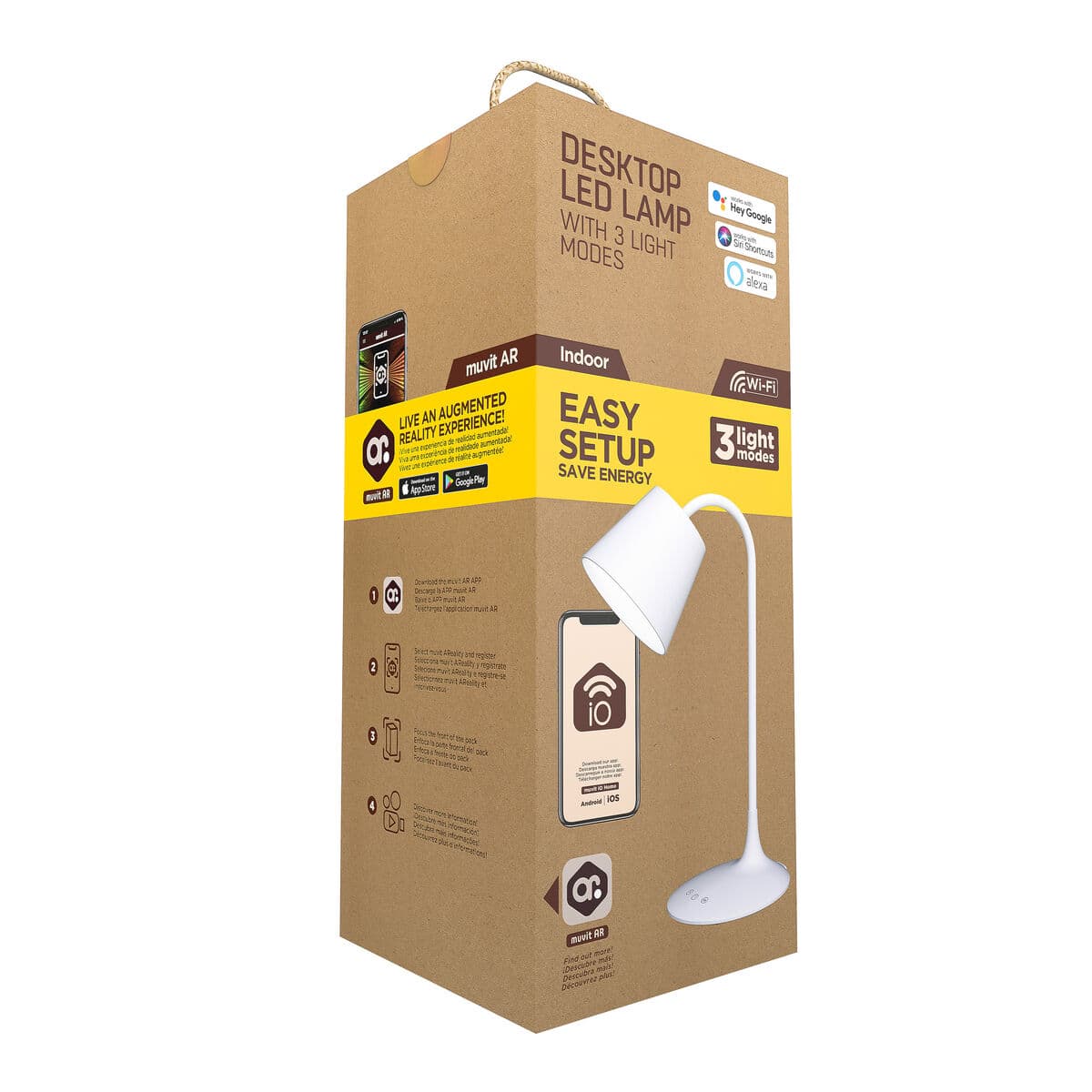 Tischlampe Muvit MIOLAMP004 Weiß 6 W Wi-Fi (1 Stück) - Image 4