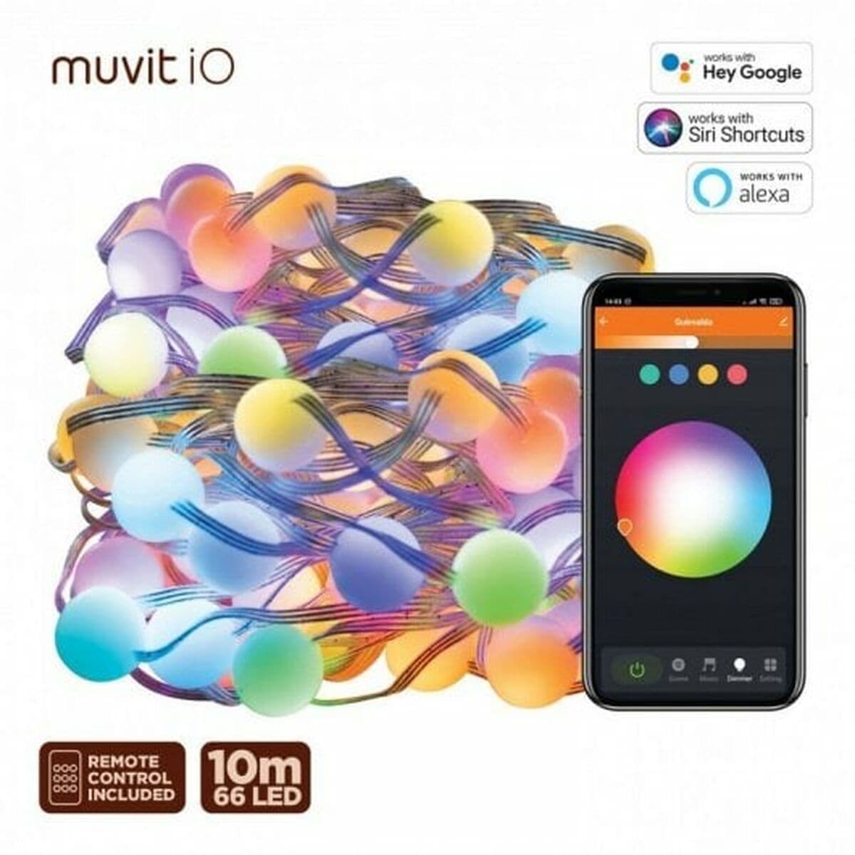 muvit iO Guirnalda Outdoor WiFi Dreamcolor Mini Globo RGB 10m - Image 2