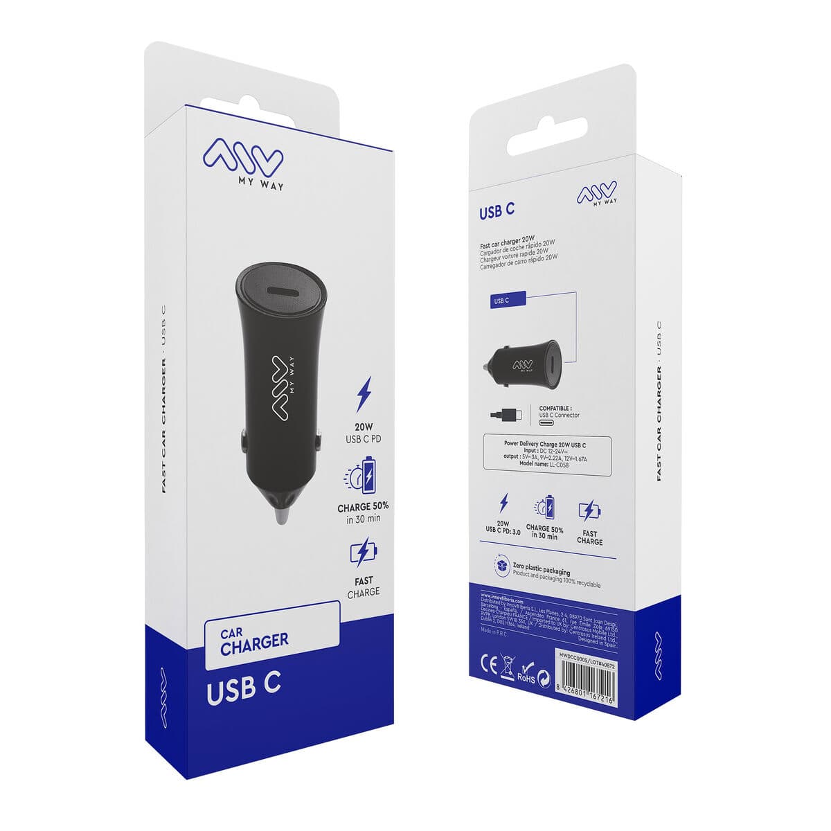 Billaddare Myway Svart 20 W - Image 3