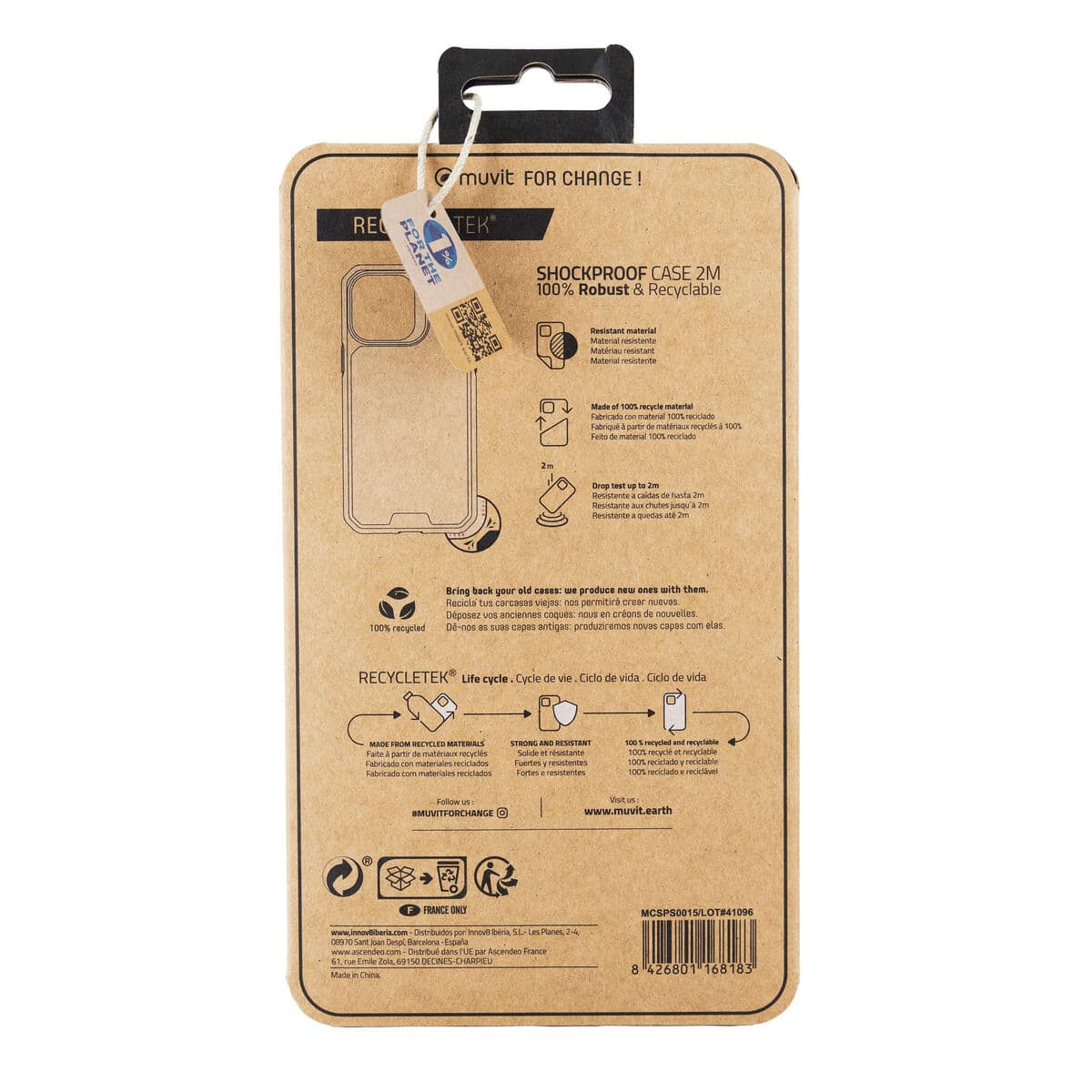 Protection pour téléphone portable Muvit for Change iPhone 14 Pro Transparent iPhone 14 Pro - Image 6