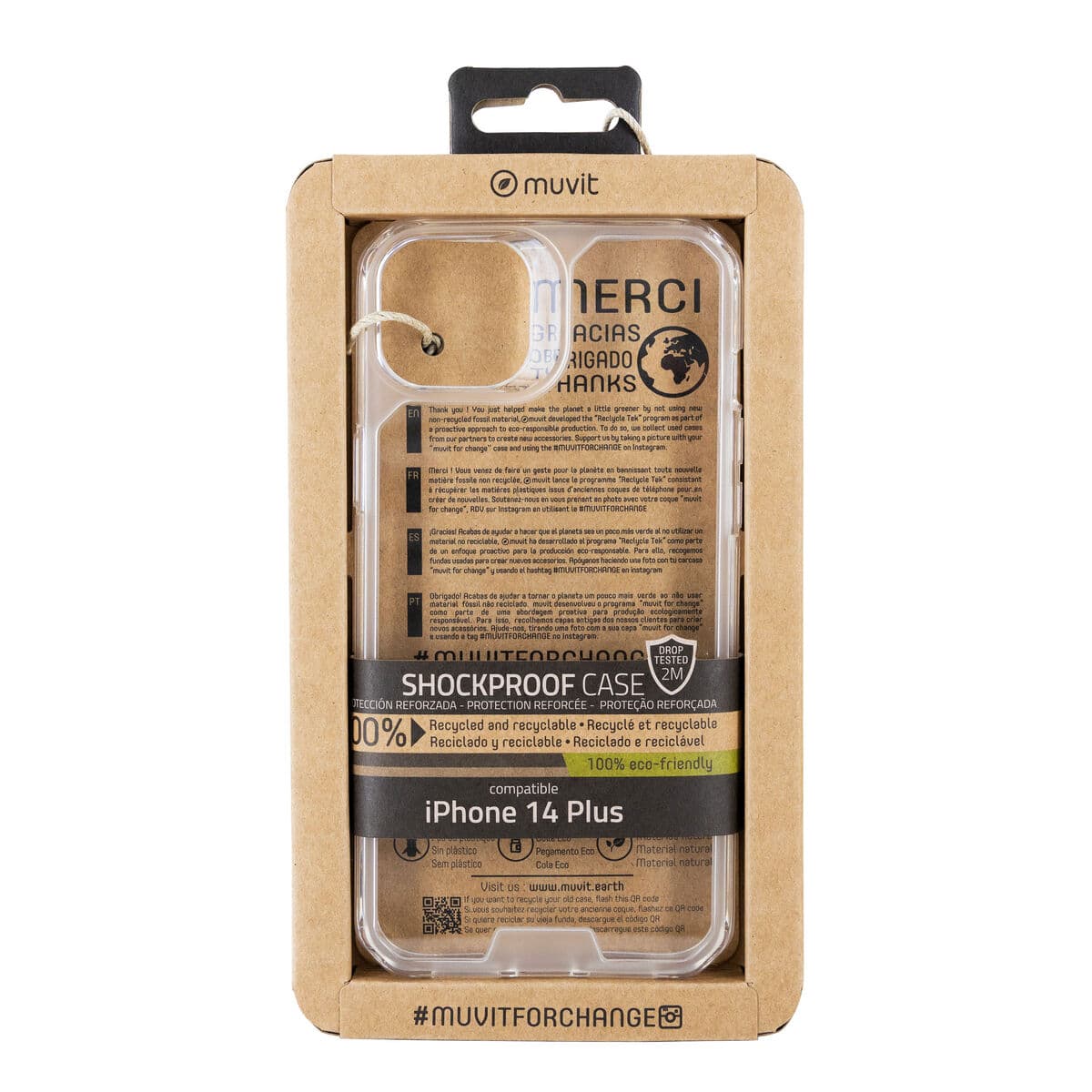 Protection pour téléphone portable Muvit for Change iPhone 14 Plus